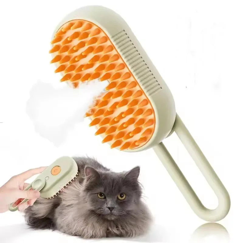 3-in-1 Steam Pet Grooming Brush