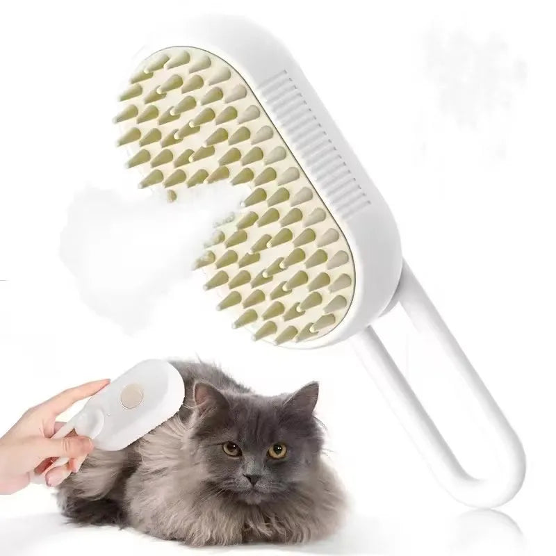 3-in-1 Steam Pet Grooming Brush