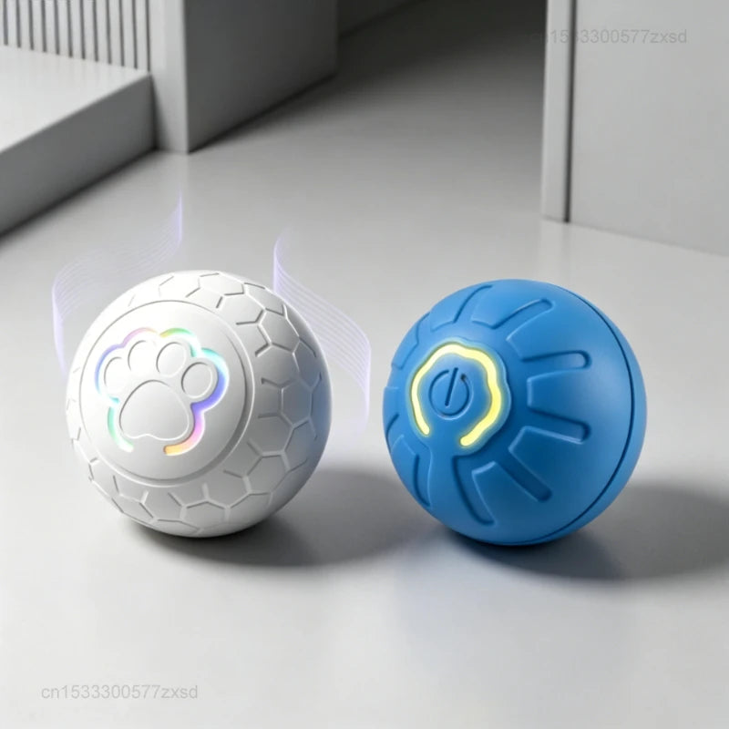 Smart Interactive Pet Toy Ball with RGB Lights