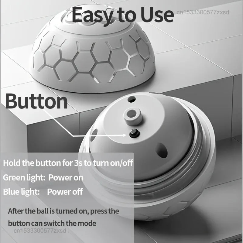 Smart Interactive Pet Toy Ball with RGB Lights
